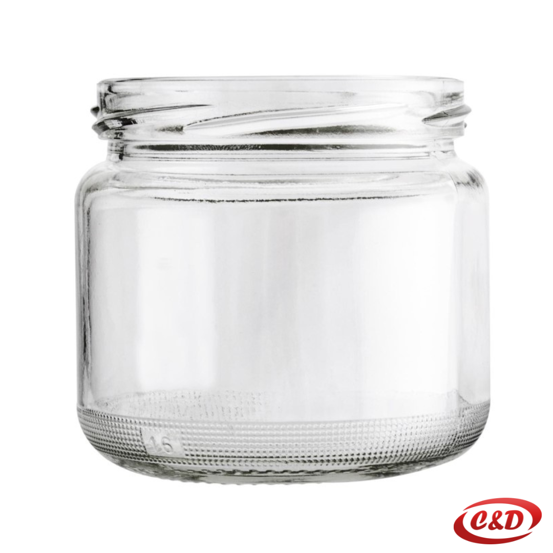 Staklena tegla sa poklopcem; 375 gr