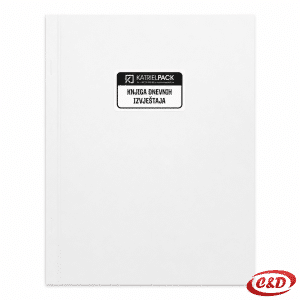 Knjiga dnevnih izvještaja KDI formata A4 dimenzija 29,7 × 21 cm