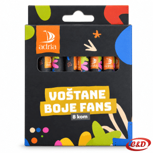 Adria voštane bojice 8/1 u intenzivnim bojama