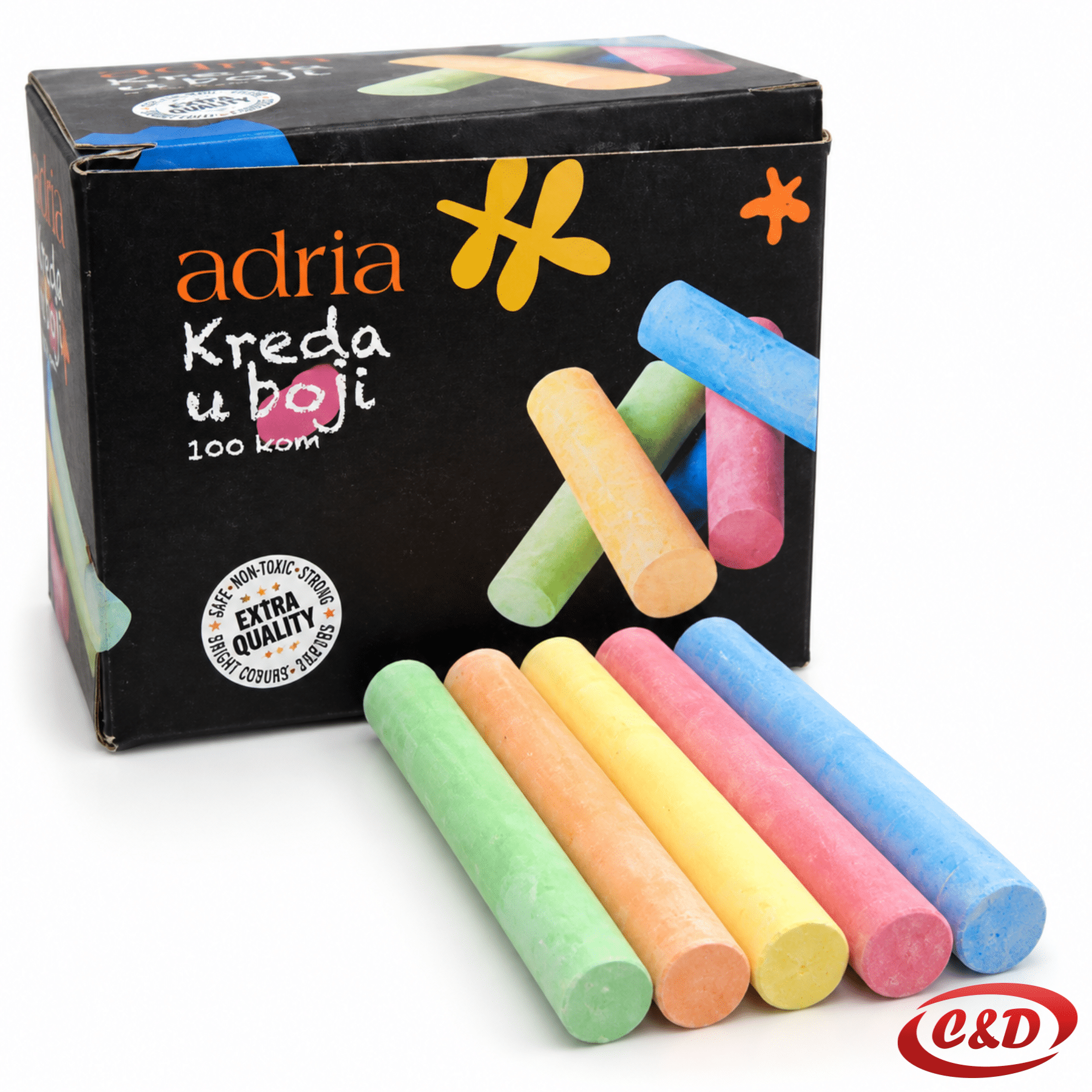 Adria krede u boji 100/1 u pet različitih boja