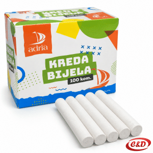 Adria bijela kreda 100/1 za školu i crtanje