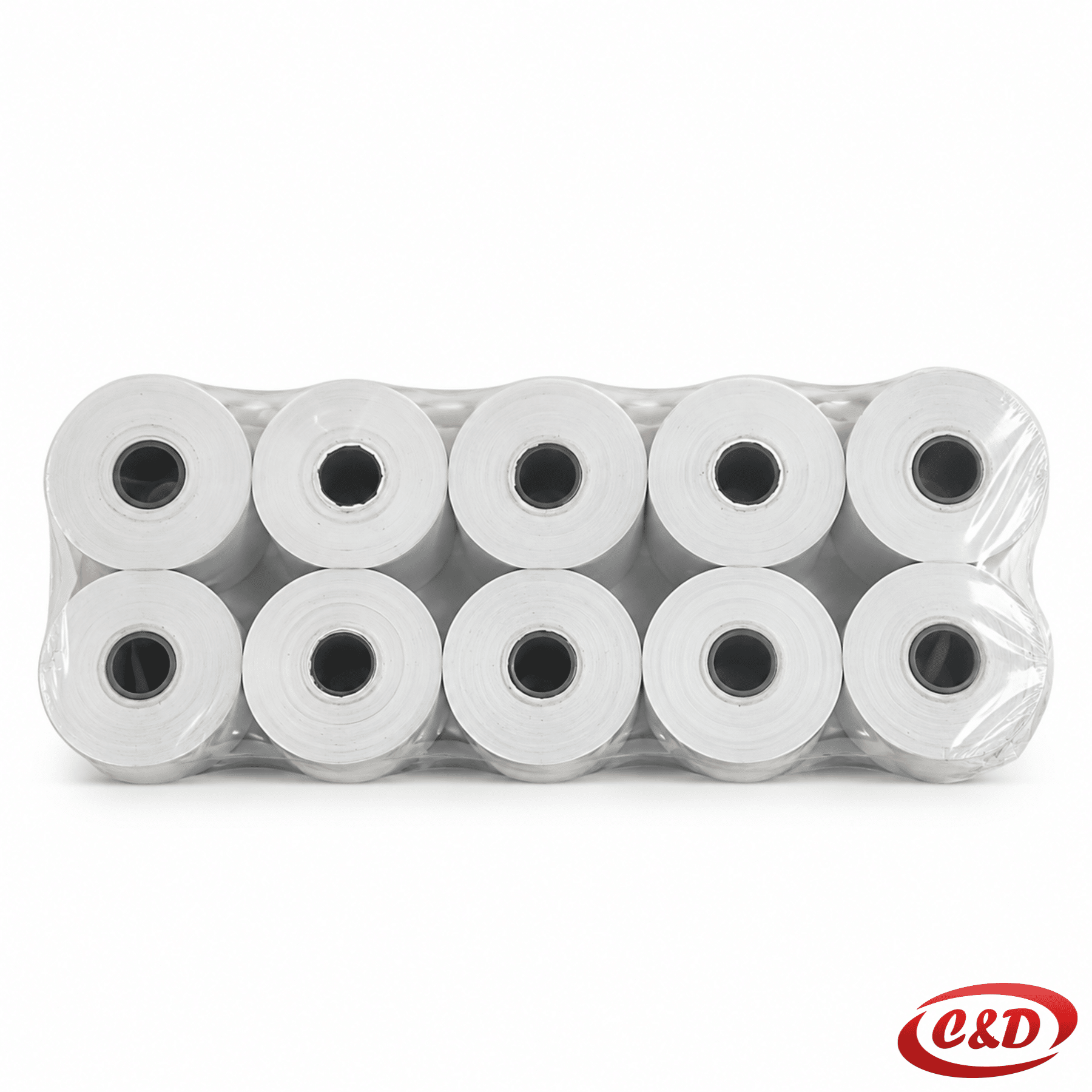 Bijela termo rolna dimenzija 57 mm × 30 m × 12 mm od termalnog papira