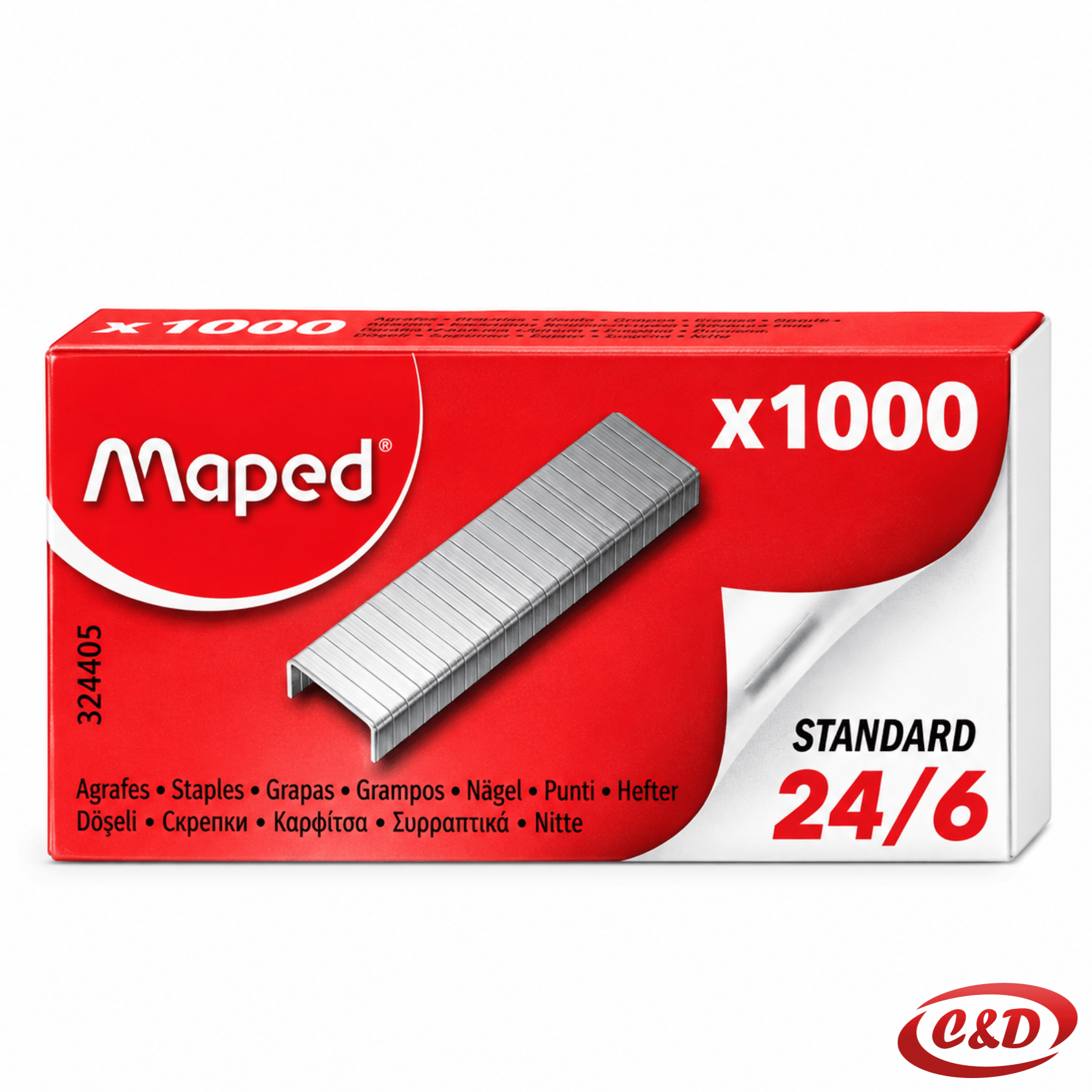Maped srebrna municija za heftalicu 24/6 u pakiranju od 1000 komada