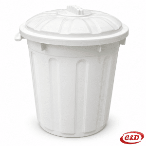 Bijelo PVC bure zapremnine 20 litara s navojnim poklopcem