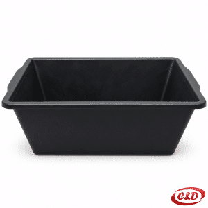 Crni PVC četvrtasti škaf 55 L dimenzija 55 × 40 × 25 cm