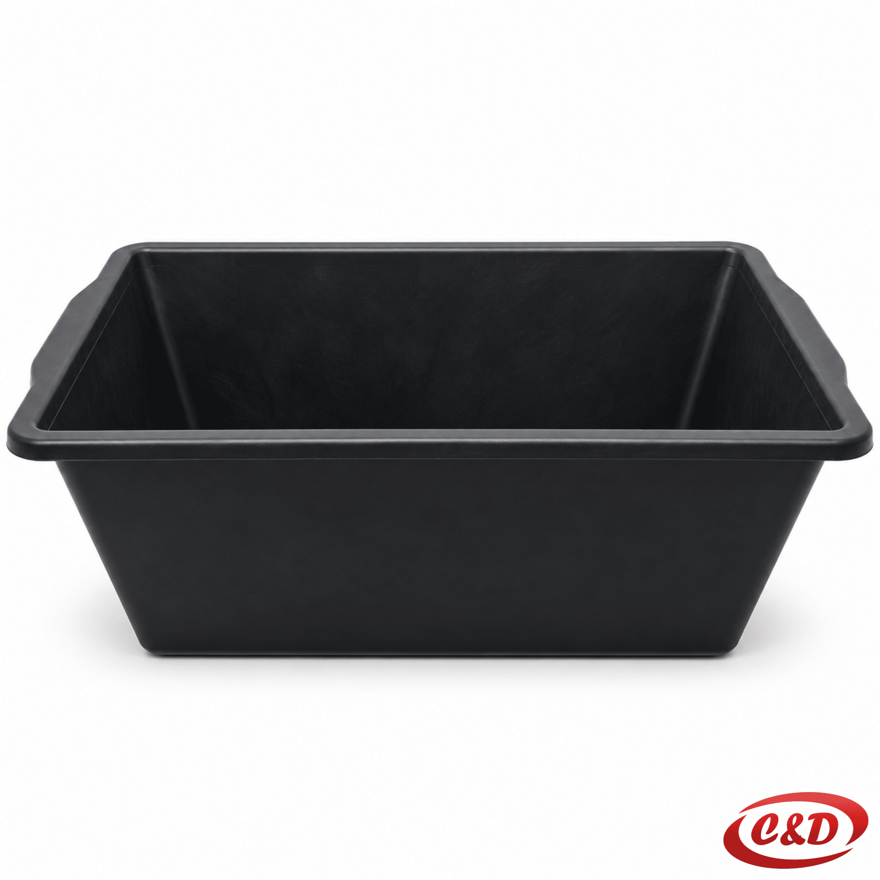 Crni PVC četvrtasti škaf 55 L dimenzija 55 × 40 × 25 cm