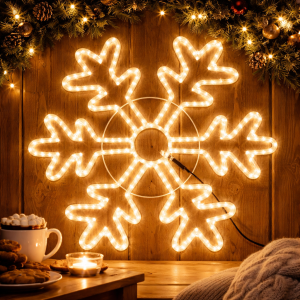 Pahulja; LED; 70 cm; Toplo Bijela