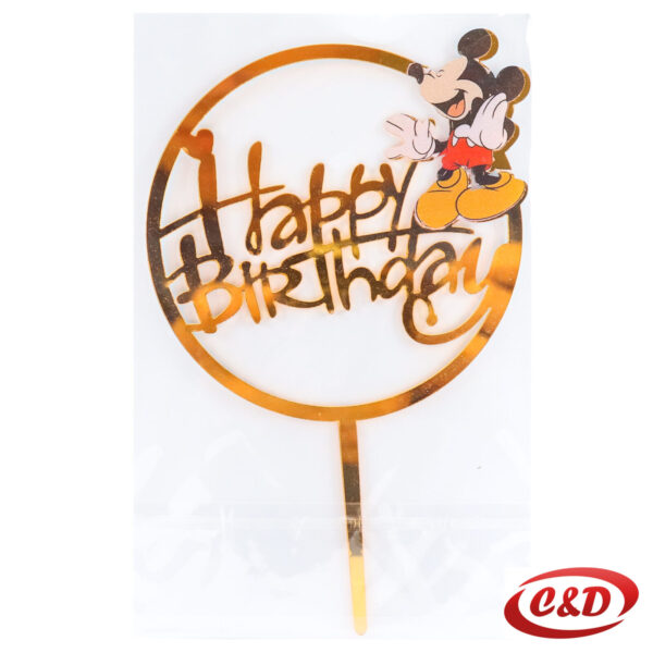 Toper za tortu Happy Birthday Mickey Mouse