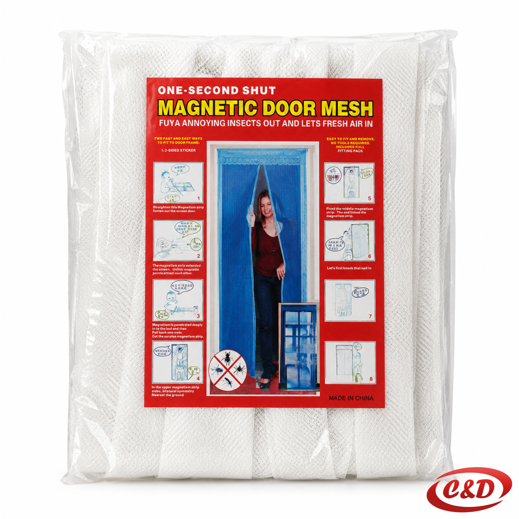 mrežica za vrata sa magnetima protiv komaraca i muha
