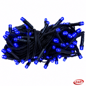 LED lampice mravi s svjetlom na zelenom kabelu