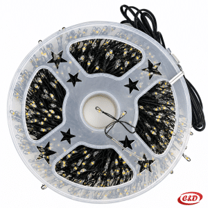 Toplo bijele LED lampice mravi na zelenoj žici