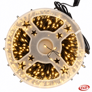 Toplo bijele LED lampice mravi na zelenoj žici