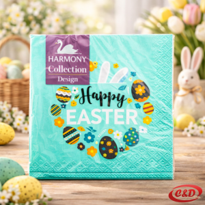 uskrsne salvete zelene happy easter 33x33 cm papirne salvete 20 komada