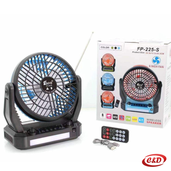 Ventilator + Bluetooth zvučnik