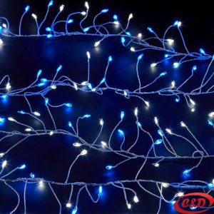 LED mravu girlanda 3 m s 300 LED lampica u bijeloj i plavoj boji