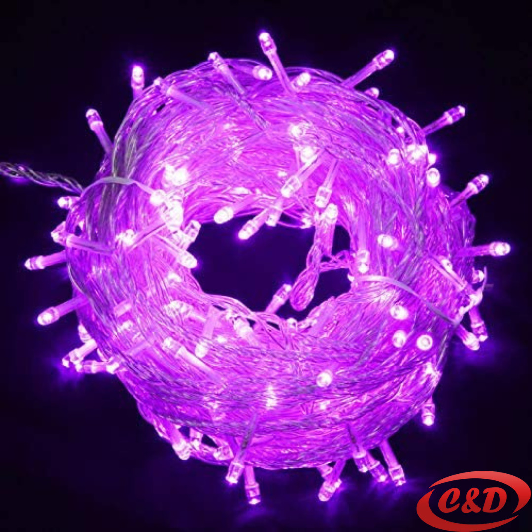 LED lampice Mravi ljubičaste boje dužine 10 metara sa 100 LED lampica