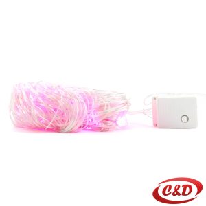 Lampice; LED; Mreža 2 x 2 m; Pink
