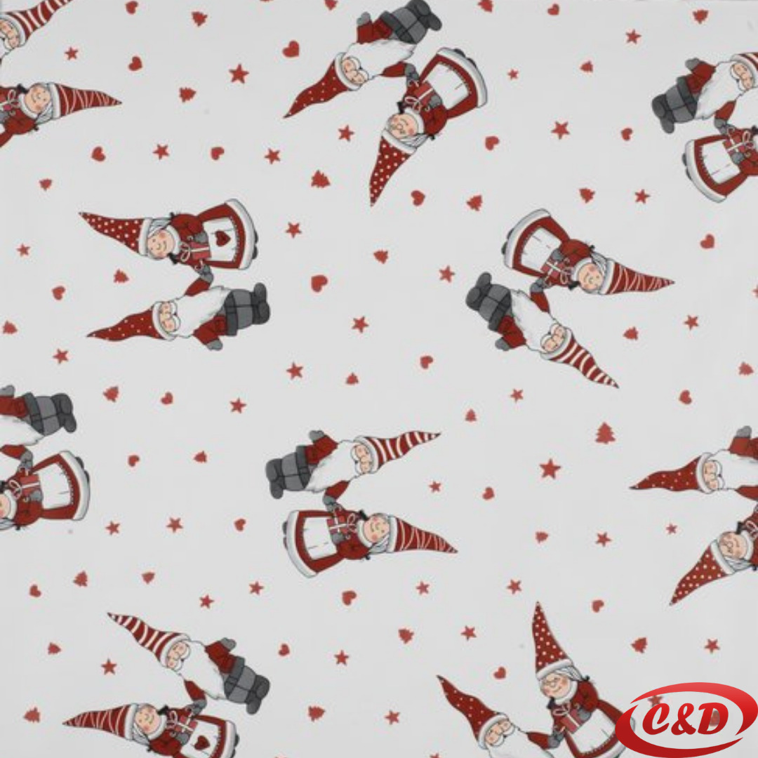 Novogodišnji PVC stolnjak; 1 m