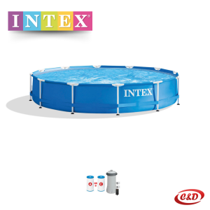INTEX Bazen; Metalna konstrukcija; 366 x 76 cm + PUMPA