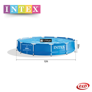 INTEX Bazen; Metalna konstrukcija; 366 x 76 cm + PUMPA