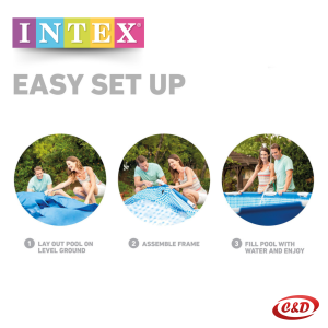 INTEX Bazen; Easy Set; 244 x 61 cm + PUMPA