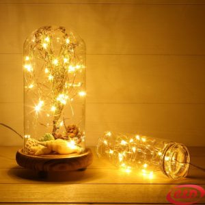 Lampice; LED; Mravi; Na siliku; Na baterije; 10 m; Toplo Bijela