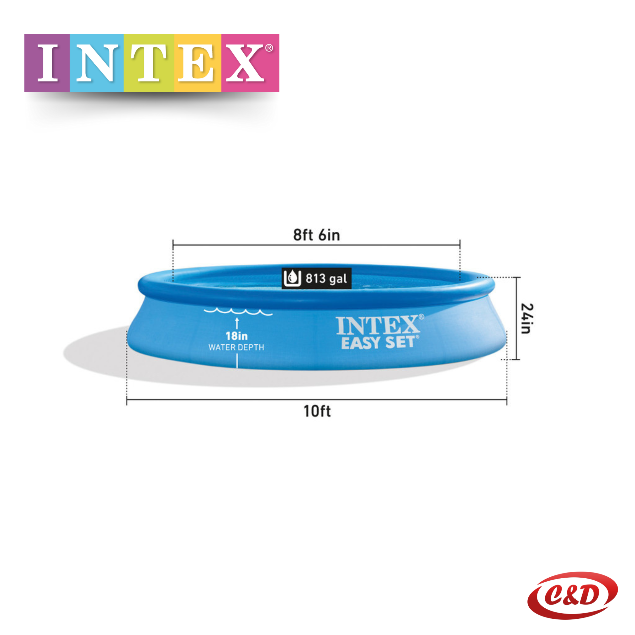 INTEX Bazen; Easy Set; 305 x 61 cm + PUMPA - Slika 3