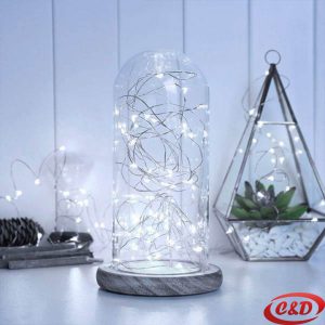 Lampice; LED; Mravi; Na siliku; Na baterije; 2 m; Bijela
