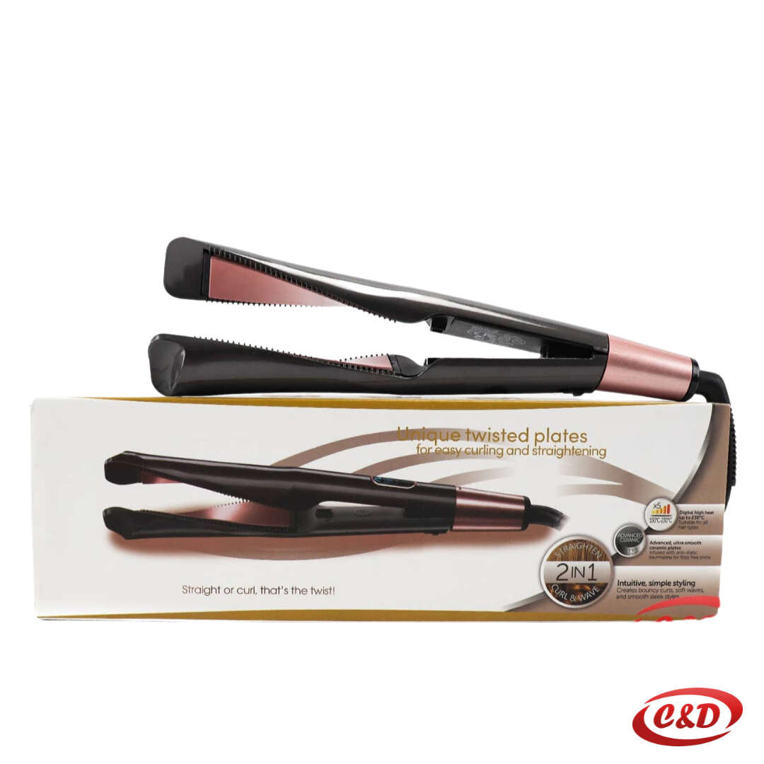 Uvijač/Pegla za kosu; 2u1
