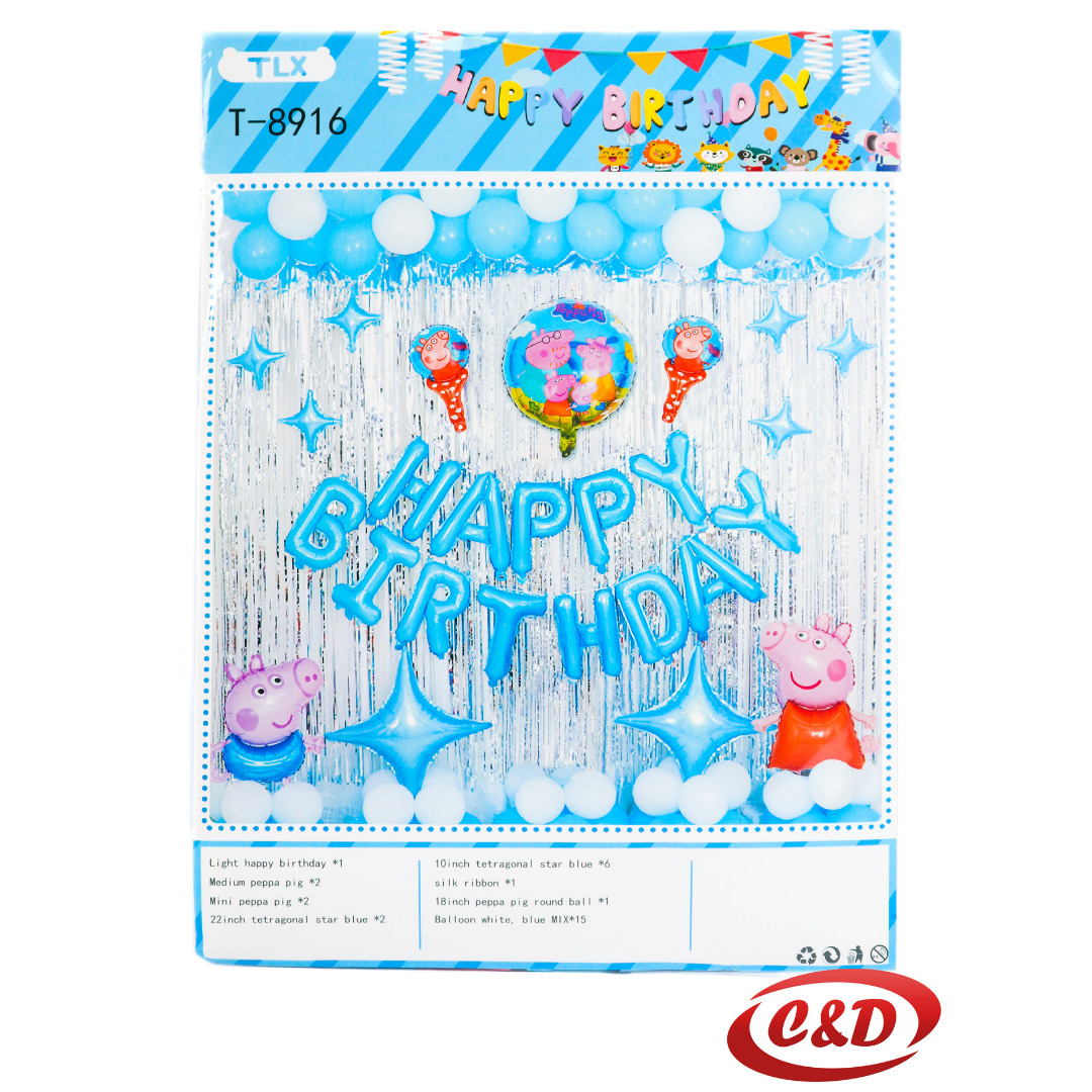 Balon set; Pepa Pig