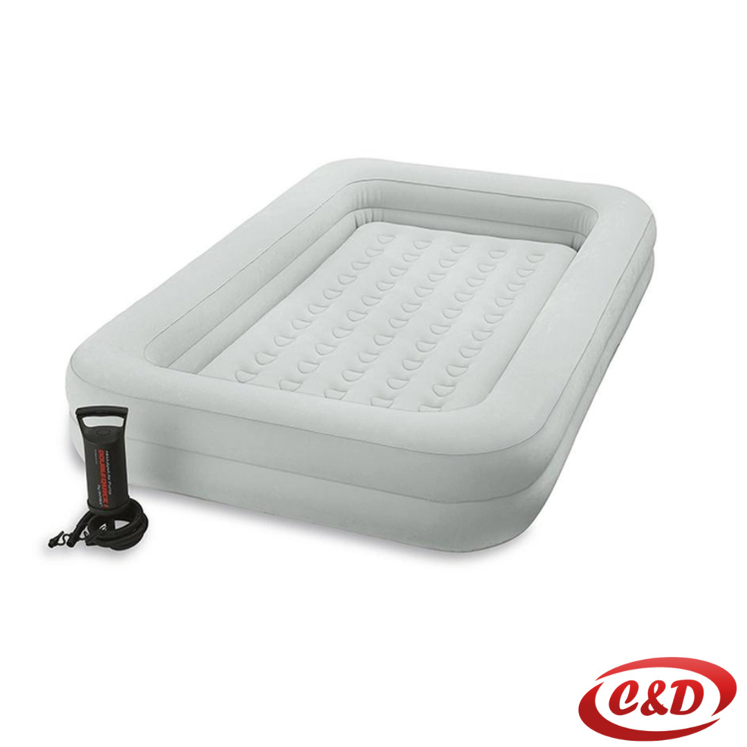ALT tekst: INTEX zračni krevet s pumpom 107x168 cm bijeli