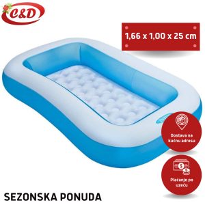 INTEX Bazen; 166 x 100 x 25 cm