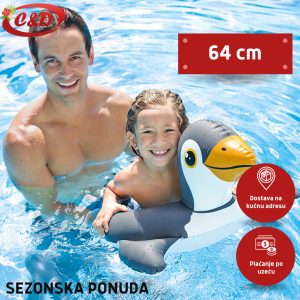 INTEX Šlauf; Pingvin; 64 x 64 cm