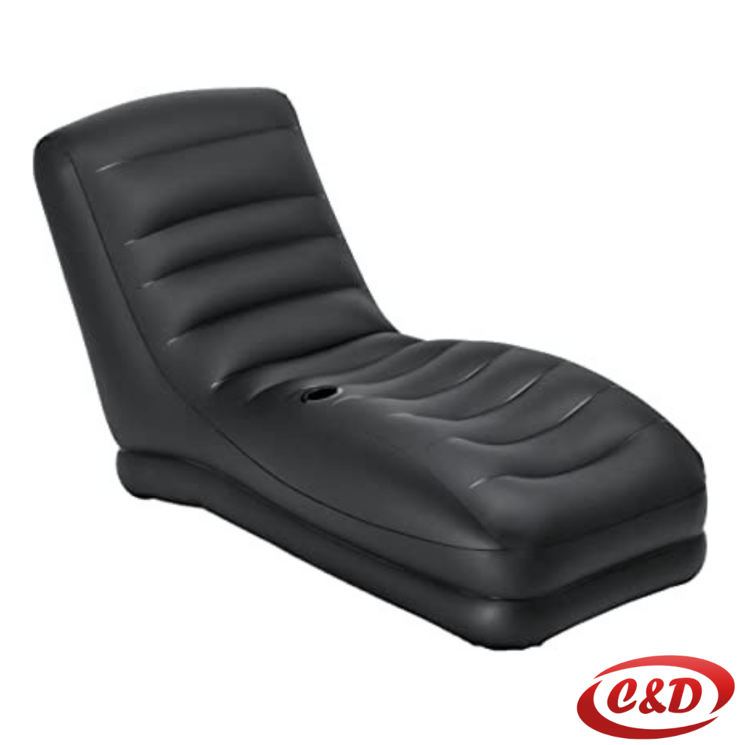 INTEX zračna fotelja crna