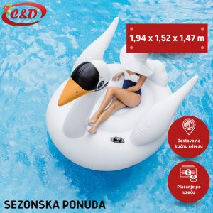 INTEX Mega Labud; 194 x 152 x 147 cm