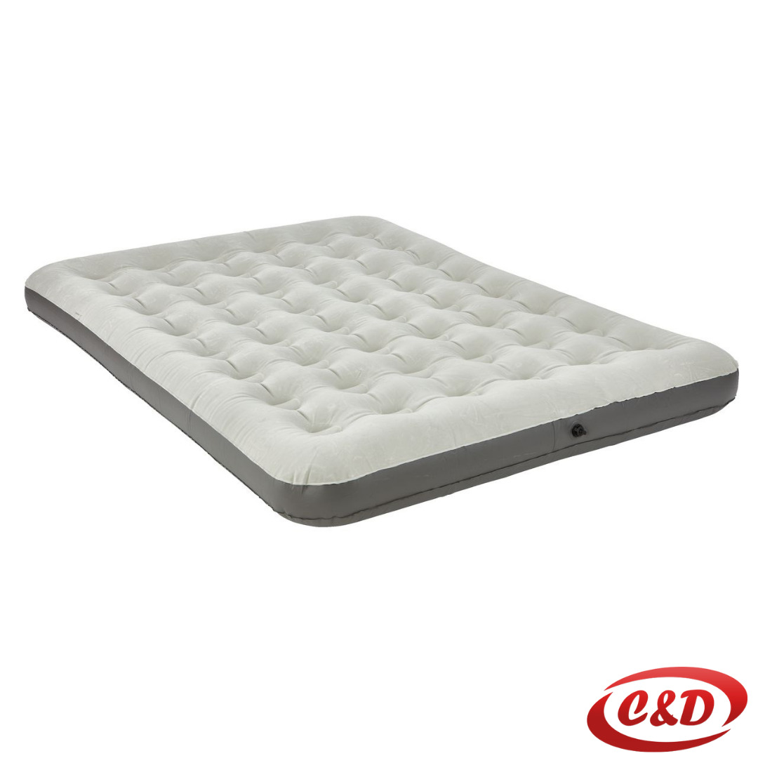 Zračni krevet 203x152 cm sivi bijeli