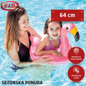 INTEX Šlauf; Flamingo; 64 x 64 cm