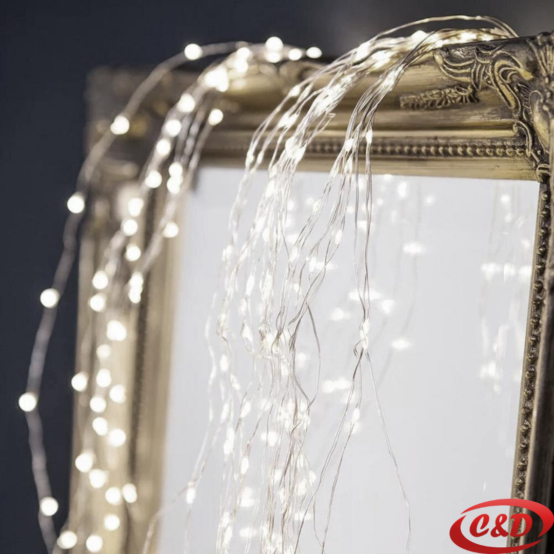 Lampice; LED; Mravi; Na siliku; 3 m; 10 krakova; Bijela - Slika 2