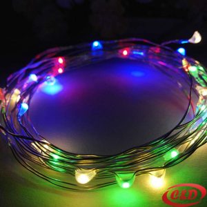 Lampice; LED; Mravi; Na siliku; Na baterije; 2 m; Šarena