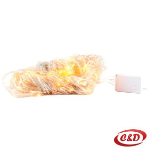 Lampice; LED; Zavjesa/Ledenice; 3 x 1,5 m; Toplo Bijela
