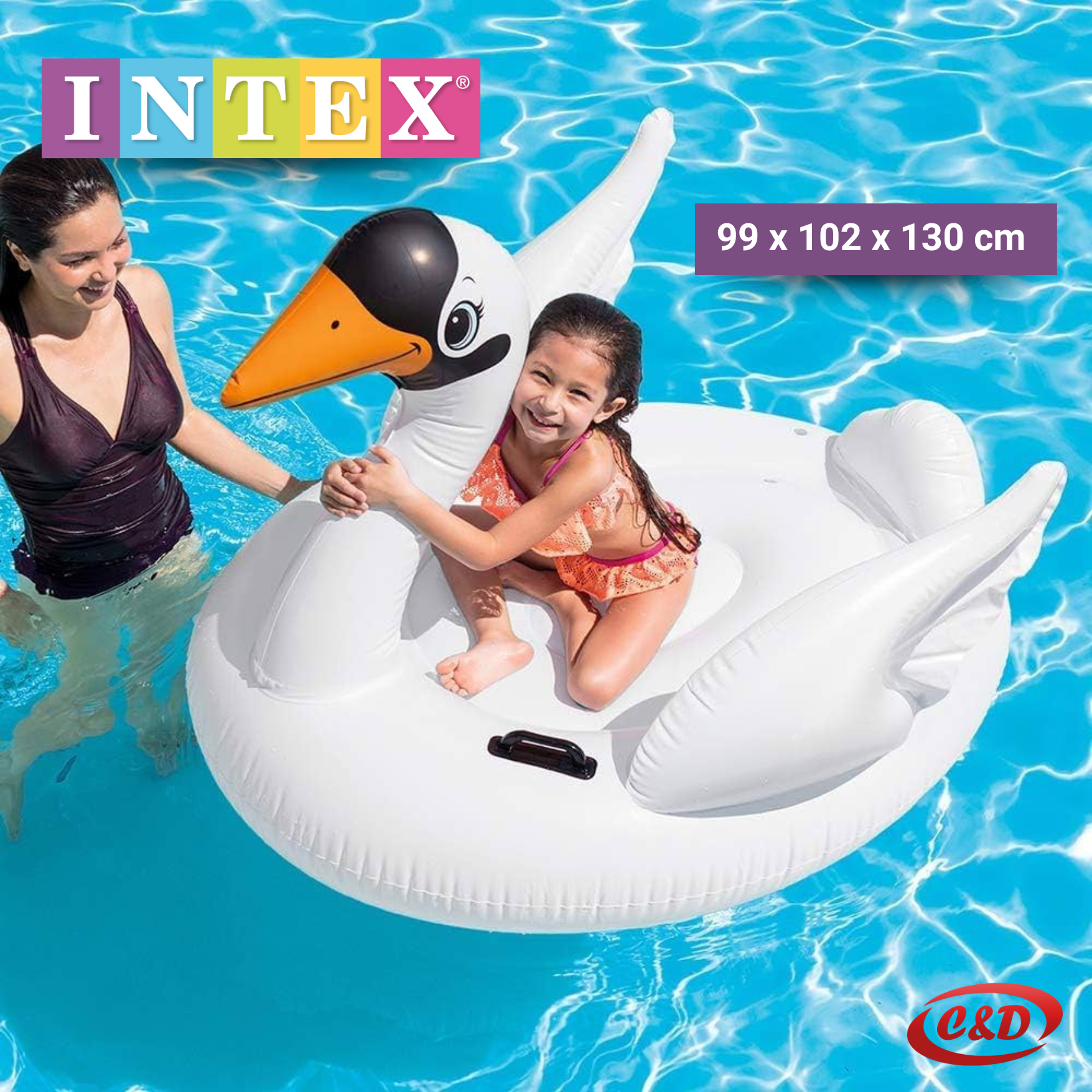 INTEX; Labud; 99 x 102 x 130 cm