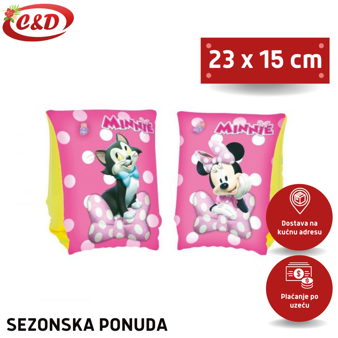 BESTWAY Mišići; Minnie Mouse; 23 x 15 cm