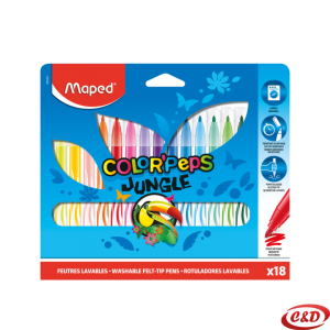 Flomasteri; Maped; Jungle; 18/1