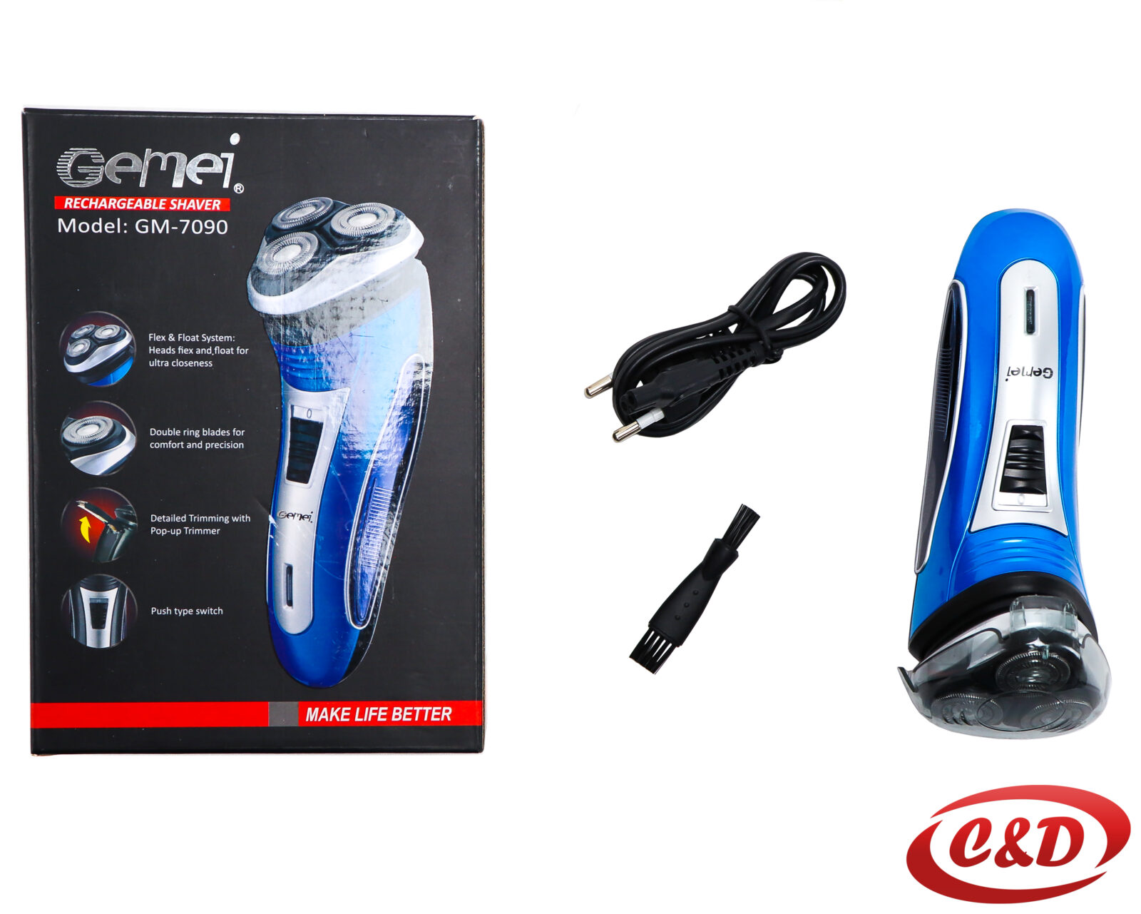 Aparat za brijanje; Gemei GM-7090