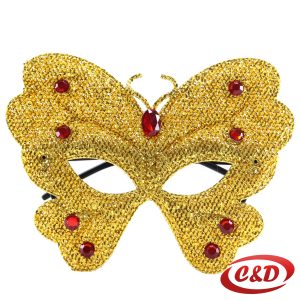 Šljokičasta maska u obliku leptira