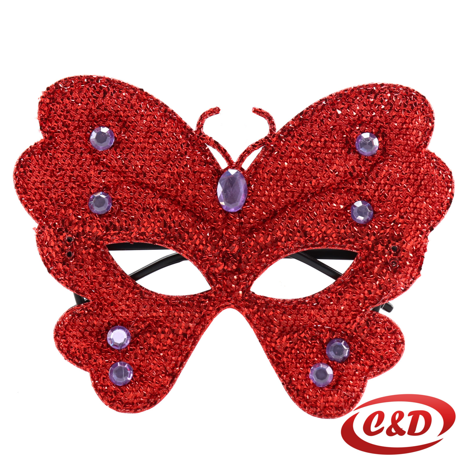 Šljokičasta maska u obliku leptira