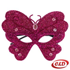 Šljokičasta maska u obliku leptira