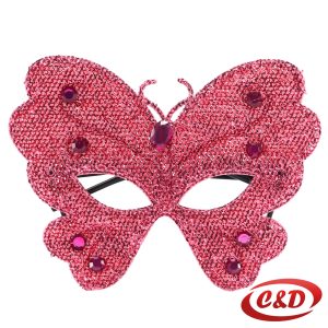 Šljokičasta maska u obliku leptira