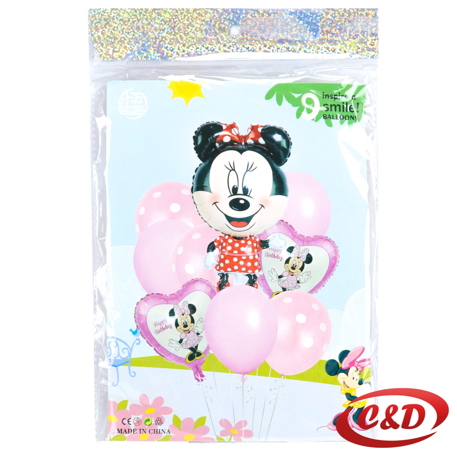 Balon set; Minnie Mouse