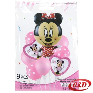 Balon set; Minnie Mouse